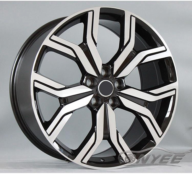 картинка Новые диски Overfinch #2 R20 5x120 ET45 J9,5 черные с серебром магазин  StreetTuning 