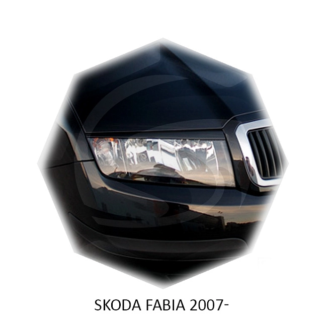 картинка Реснички на фары для  SKODA FABIA 2007-2014г магазин  StreetTuning 