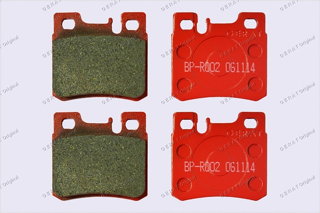 картинка Задние тормозные колодки Gerat BP-R002 (Mercedes-Benz C-Класс, E-Класс, SL-Класс, SLK-Класс) магазин  StreetTuning 