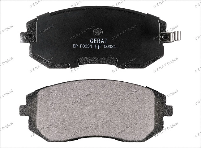 картинка Передние тормозные колодки Gerat BP-F033N (Subaru Baja, BRZ, Exiga, Forester, Impreza, Legacy, Outback, XV, Toyota GT86) магазин  StreetTuning 