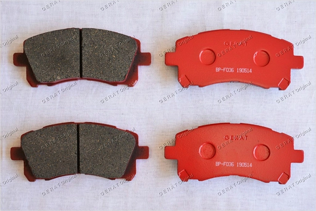 картинка Передние тормозные колодки Gerat BP-F036 (Subaru Forester, 
Impreza,Legacy, 
Outback) магазин  StreetTuning 