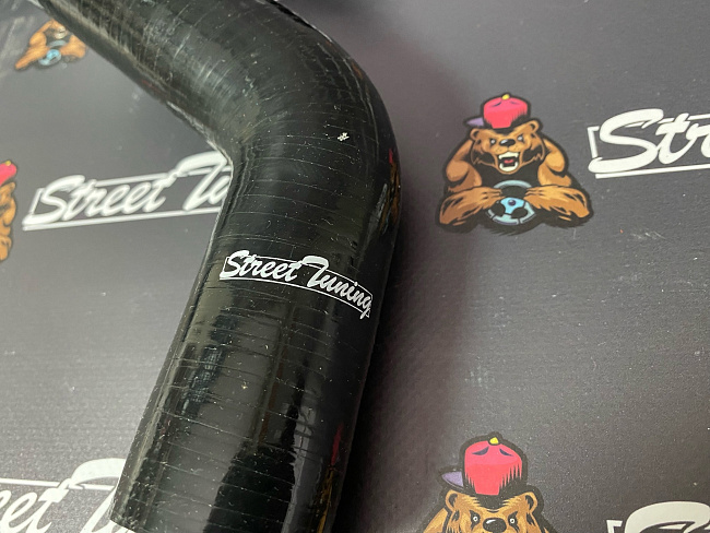 картинка Патрубки радиатора StreetTuning для Mitsubishi Lancer EVO 9 CT9A, черные, 2 шт магазин  StreetTuning 