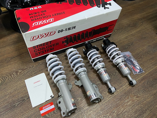 картинка Винтовая подвеска койловеры DWD Street series для Mitsubishi Lancer 10 магазин  StreetTuning 