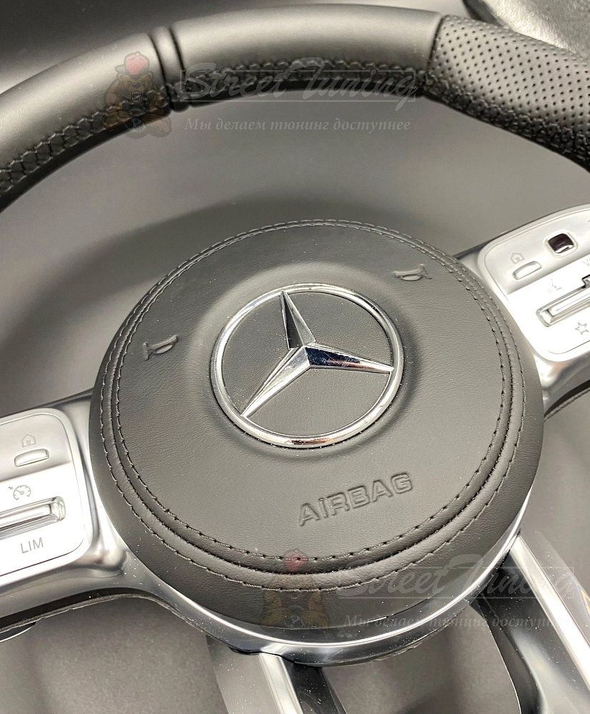 картинка Руль Mercedes AMG GLE/GLS с подушкой, эко-кожа, без подогрева от магазина  StreetTuning