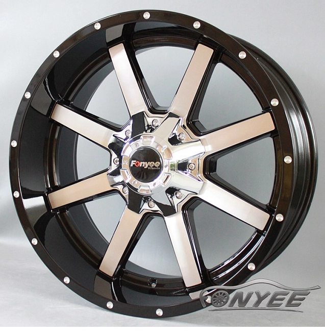 картинка Новые диски DFD 408 R20 5x150-5x139,7 ET-12 J9 черный + серебро магазин  StreetTuning 