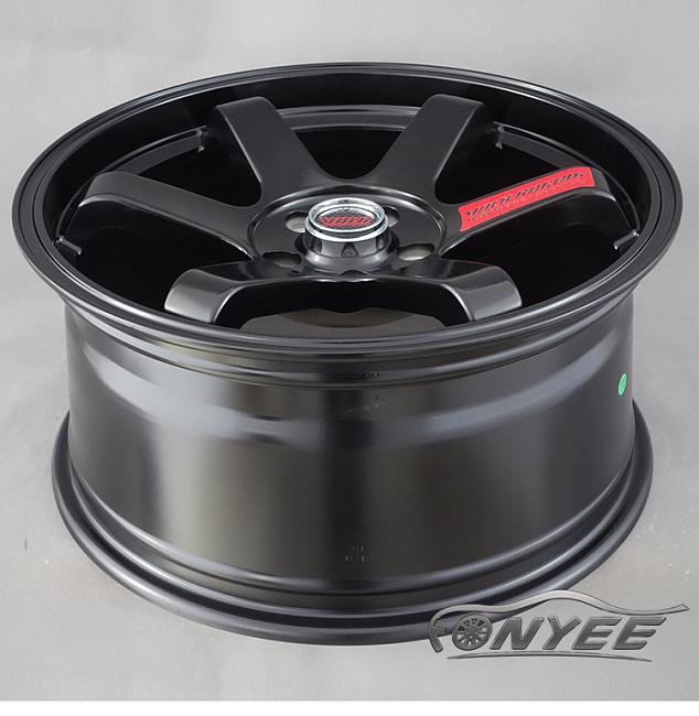 картинка Новые диски Rays TE37 R18 5X108 ET35 J9,5 черные матовые магазин  StreetTuning 