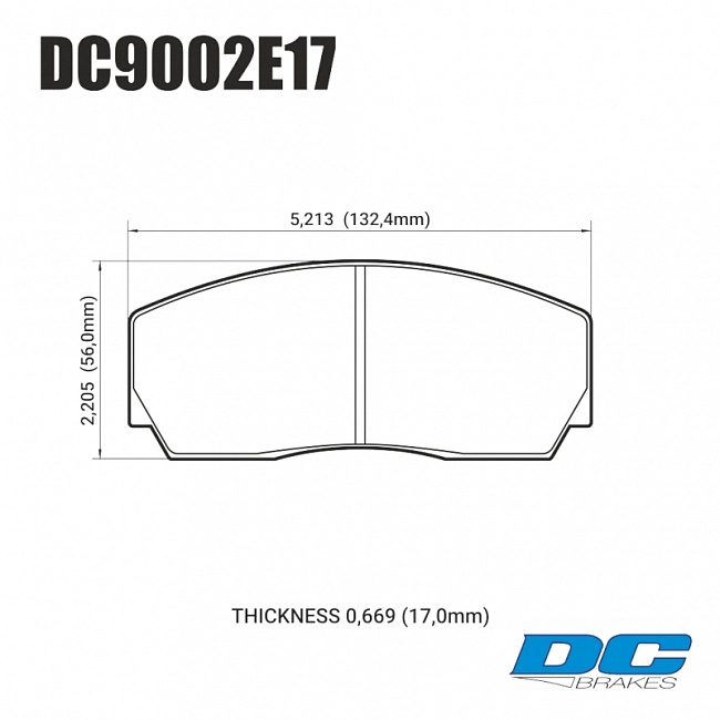 картинка Колодки тормозные DC9002E17 DC Brakes RT.2 Proma 4 поршн. ТМ2.334, ТМ2.332, AP Racing, Rotora магазин  StreetTuning 