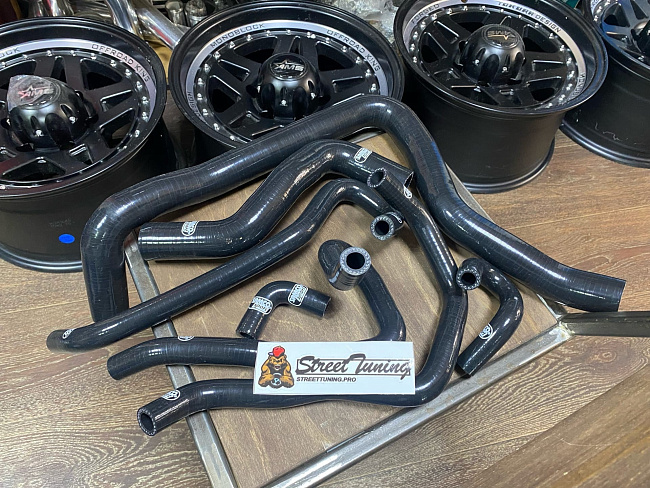 картинка Патрубки системы охлаждения Honda Accord 97-00 CF4 7шт, черные магазин  StreetTuning 