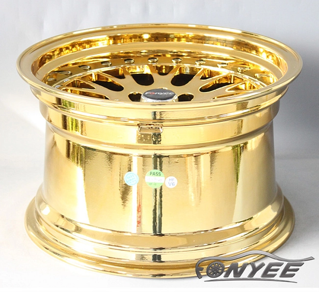 картинка Новые диски ESM 007 R17 4x100-4x114,3 ET20 J9 хром золото магазин  StreetTuning 