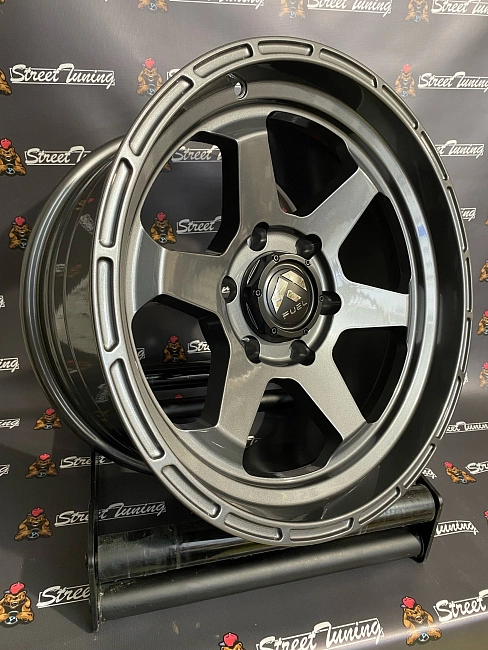 картинка Новые диски Fuel D572 R17 J9 ET(-12) 6x139.7 Grey магазин  StreetTuning 