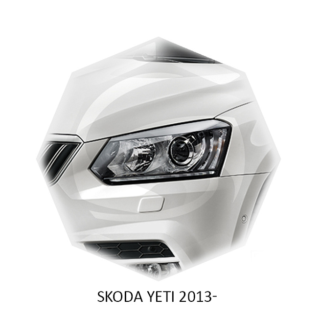 картинка Реснички на фары для  SKODA YETI 2014г- магазин  StreetTuning 