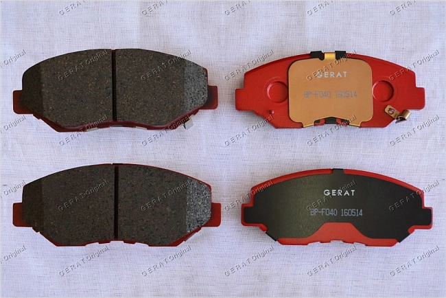картинка Передние тормозные колодки Gerat BP-F040 (Honda Accord, CR-V, Element, Pilot) магазин  StreetTuning 