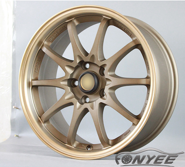 картинка Новые диски RAYS CE28N R17 5X114,3 ET35 J7,5 бронза + золото мат магазин  StreetTuning 