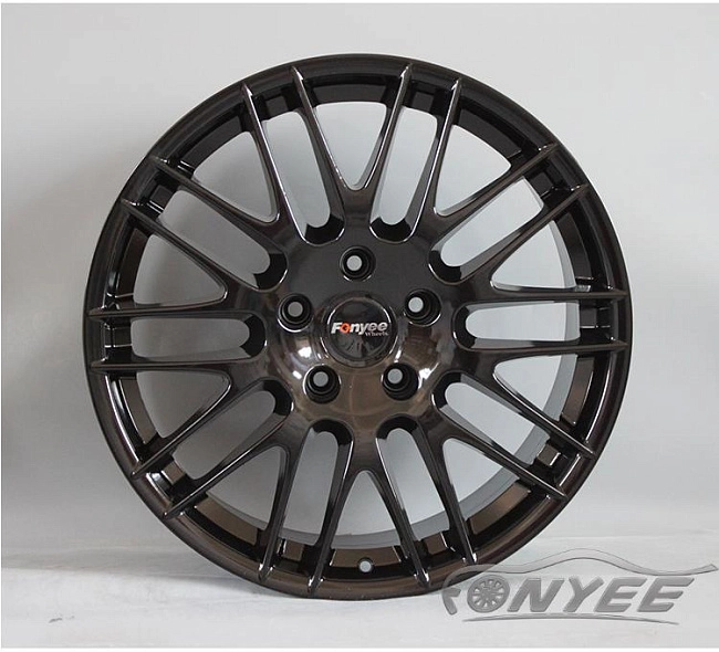 картинка Новые диски Porsche RS Spyder Designe R20 5X130 ET57 J9 черный глянец магазин  StreetTuning 