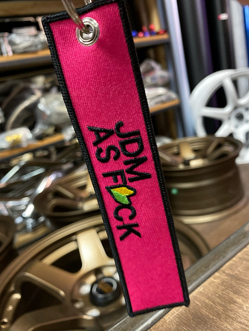 картинка Брелок для Ключей JDM AS F*K- тканевый магазин  StreetTuning 