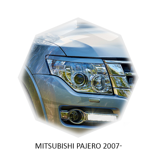 картинка Реснички на фары для  MITSUBISHI PAJERO 2007г- магазин  StreetTuning 