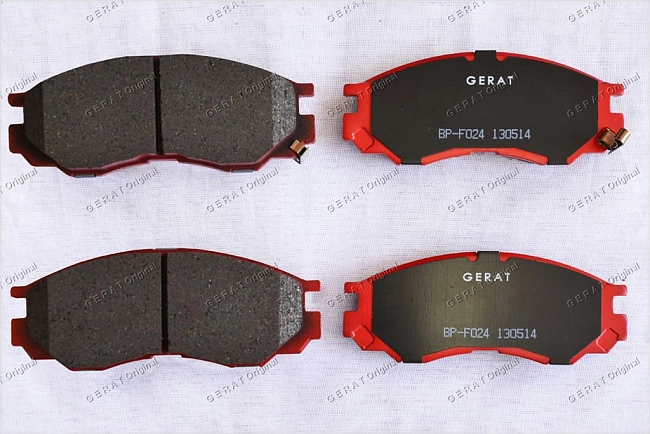 картинка Передние тормозные колодки Gerat BP-F024 (Mitsubishi Delica, 
L200, 
L300, 
L400, 
Space Gear) магазин  StreetTuning 