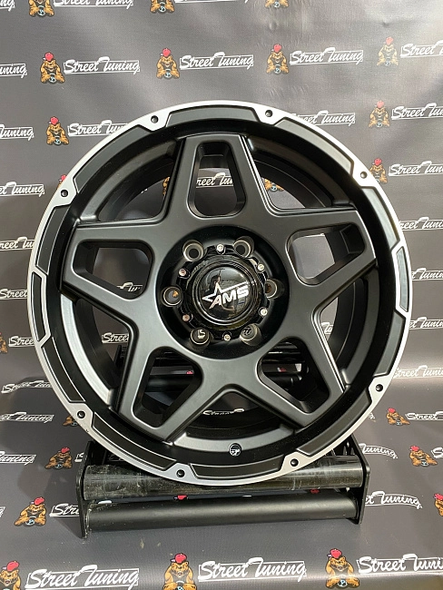 картинка Новые диски AMS Off Road R17 J8.5 ET0 6x139.7 Black магазин  StreetTuning 
