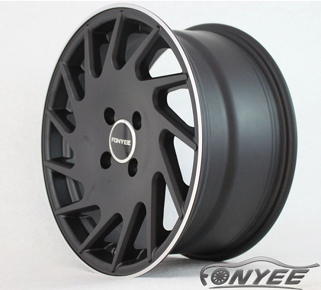 картинка Новые диски Vossen VLE1-L Replica R15 4X100 ET35 J7 черный мат + серебро магазин  StreetTuning 