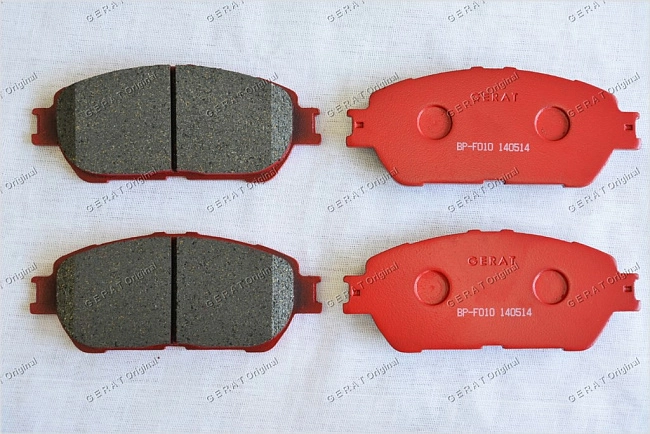 картинка Передние тормозные колодки Gerat BP-F010 (Lexus ES300, ES330/
Toyota Alphard,Avalon,
Caldina,Camry,Estima,
Sienna,Tacoma,Windom) магазин  StreetTuning 