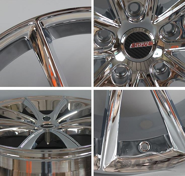 картинка Новые диски Styluz s001 R20 5X120 ET40 J8 хром магазин  StreetTuning 