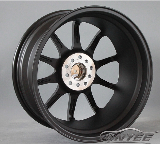 картинка Новые диски RAYS CE28N R18 5X105/5X114,3 ET36 J8 Черный мат + полированная полка магазин  StreetTuning 