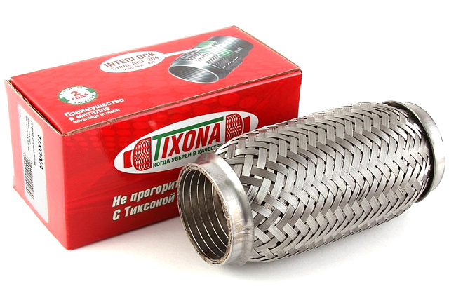 картинка Гофра глушителя Tixona (трехслойная) 50*150 магазин  StreetTuning 