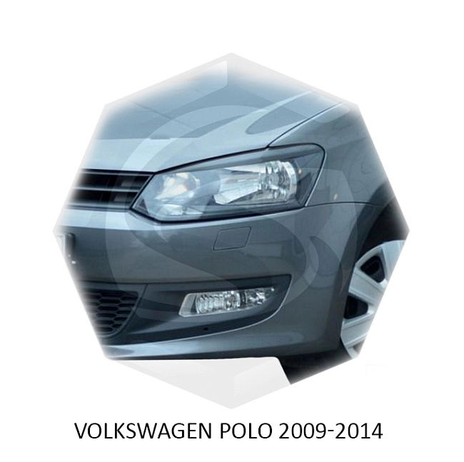 картинка Реснички на фары для  VOLKSWAGEN POLO 2009г- магазин  StreetTuning 