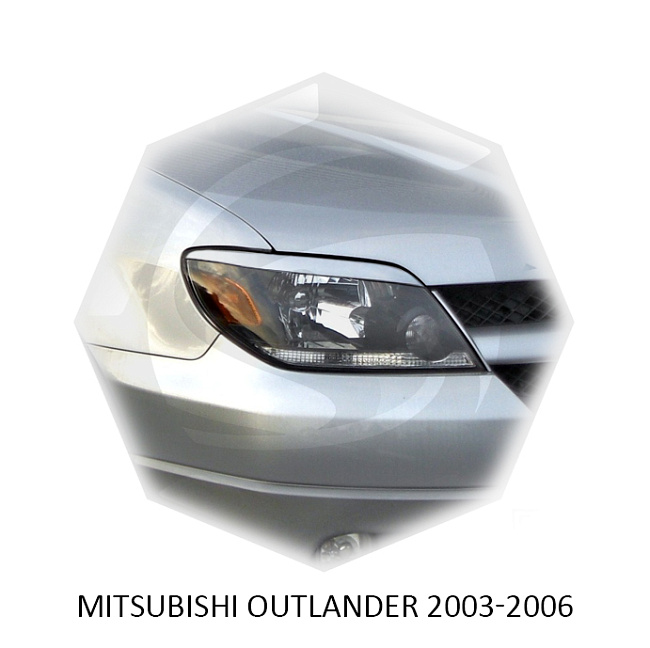картинка Реснички на фары для  MITSUBISHI OUTLANDER 2003-2006г магазин  StreetTuning 