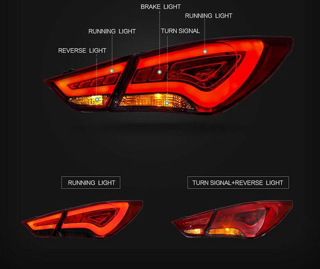 картинка Задние фары для Hyundai Sonata 2011-2014 магазин  StreetTuning 