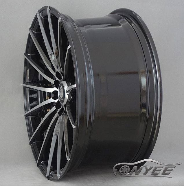картинка Новые диски JNC 042 R18 5X114,3-5X100 ET35 J8,5 черные + золотистые болтики магазин  StreetTuning 