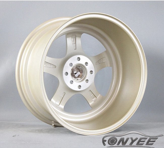 картинка Новые диски JNC 017 R17 4X100-114,3 ET25 J9 золотой + серебро магазин  StreetTuning 