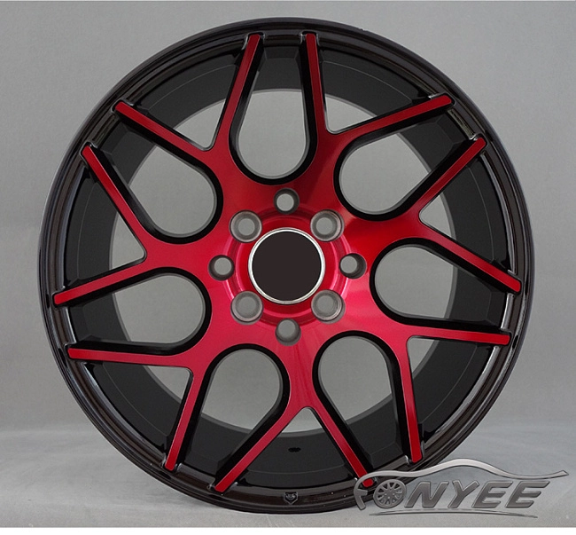 картинка Новые диски Vossen VPS-315T R15 4X100/4X114,3 ET25 J8 черный + красный магазин  StreetTuning 