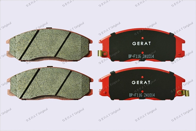 картинка Передние тормозные колодки Gerat BP-F116 (Hyundai Santa Fe/ 
Kia Sorento) магазин  StreetTuning 
