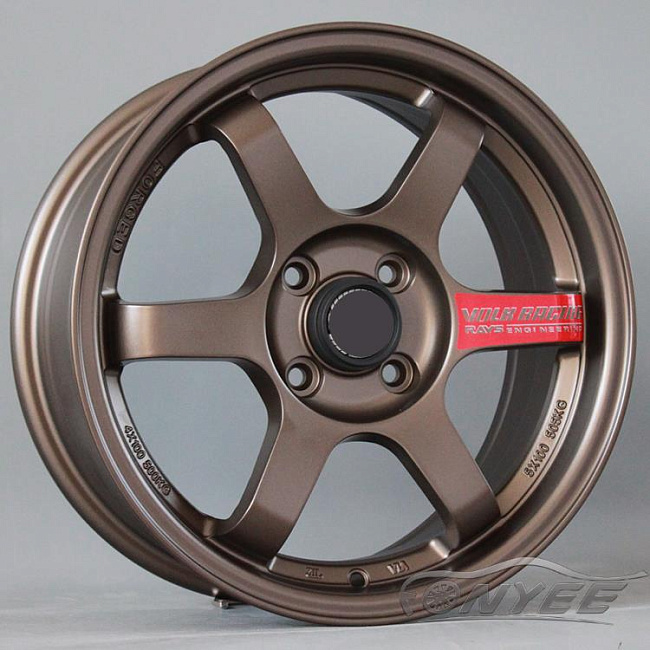 картинка Новые диски Rays TE37 R16 4X114,3 ET40 J7 бронзовые матовые магазин  StreetTuning 