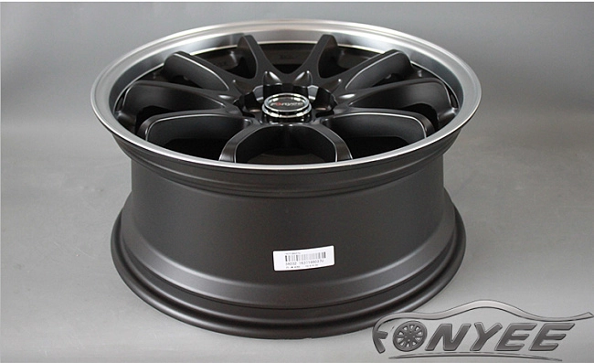 картинка Новые диски RAYS CE28N R18 5X105/5X114,3 ET36 J8 Черный мат + полированная полка магазин  StreetTuning 