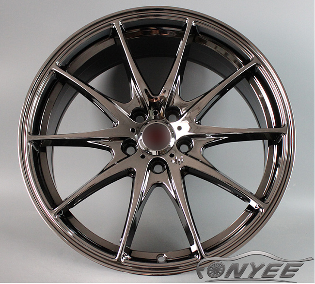 картинка Новые диски Rays G25 R19 5X112 ET38 J9,5 черный хром магазин  StreetTuning 