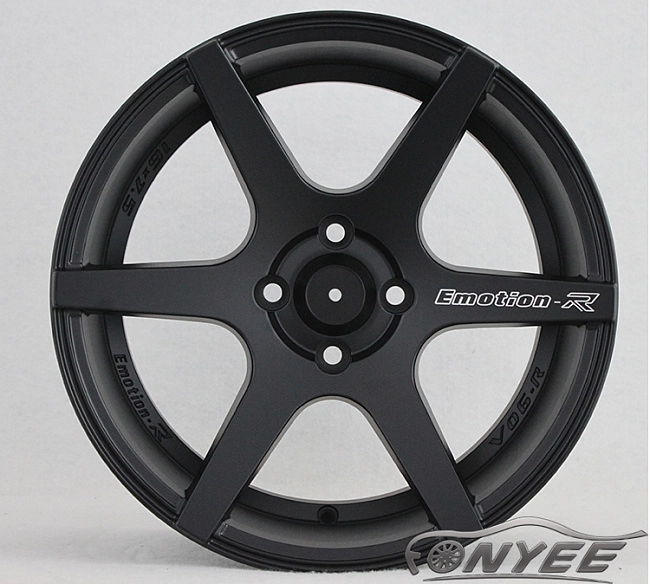 картинка Новые диски SHOGUN EMOTION R V06-R R16 4X100 ET30 J7,5 черный мат + серебро магазин  StreetTuning 