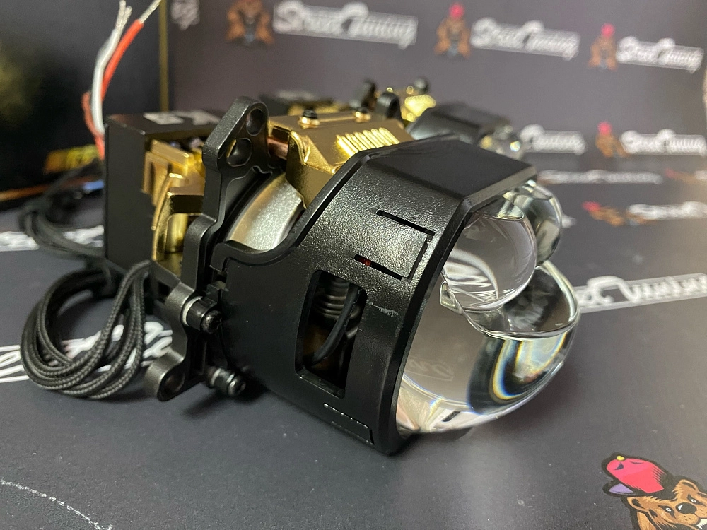 картинка Светодиодные линзы Sanvi K8 ДВОЙНОЙ LASER - 3 дюйма от магазина  StreetTuning