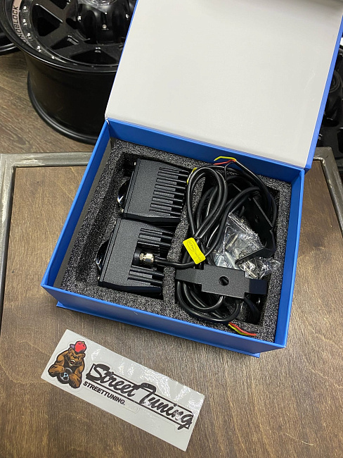 картинка Светодиодные прожекторы-линзы Sanvi U9, комплект 2 шт магазин  StreetTuning 