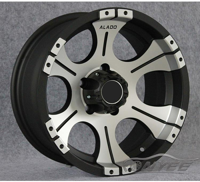 картинка Новые диски Alado R16 6х139,7 J8 ET-10 черные + серебро магазин  StreetTuning 