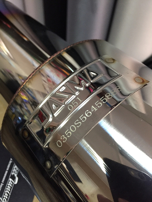 картинка Прямоточная банка HKS Style серии Jasma, D - 63 x 89 мм с напылением магазин  StreetTuning 