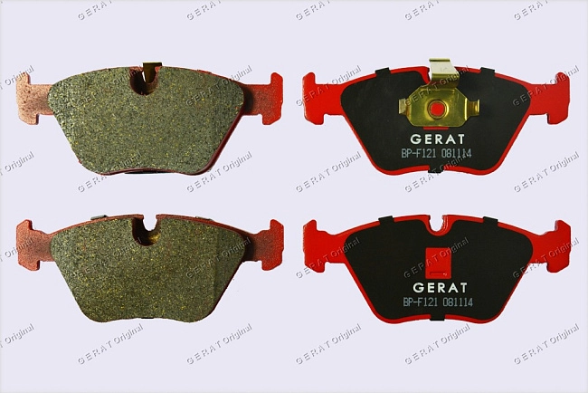 картинка Передние тормозные колодки Gerat BP-F121 (BMW Series 3, Series 5, Series X3) магазин  StreetTuning 