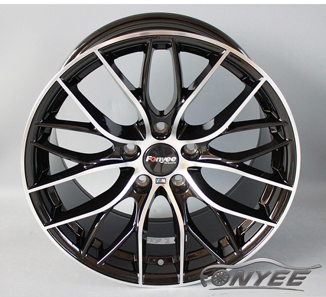 картинка Новые диски BMW Double Spoke 405M R19 5x120 ET38 J9,5 черный глянец + серебро магазин  StreetTuning 