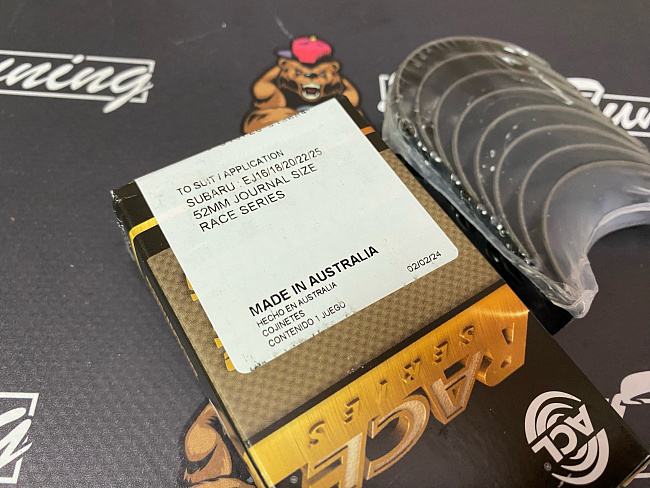 картинка Шатунные вкладыши ACL 4B8296H-STD для Subaru EJ20/EJ22/EJ25 (incl. Turbo) c 98г.в. 52 mm магазин  StreetTuning 