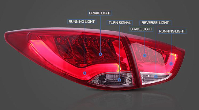 картинка Задние LED фары для HYUNDAI IX35 (TUCSON) 2010-2013 магазин  StreetTuning 