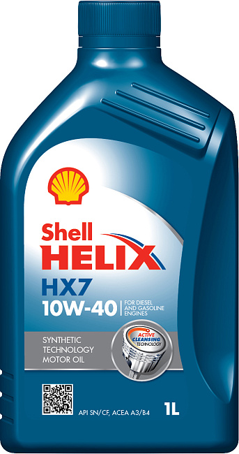 картинка Полусинтетическое моторное масло Shell Helix HX7 10W-40 - 1 л магазин  StreetTuning 
