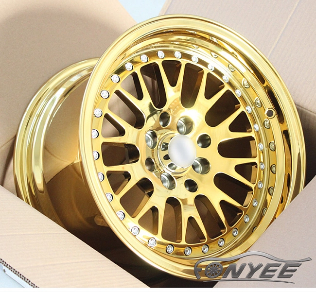 картинка Новые диски ESM 007 R17 4x100-4x114,3 ET20 J9 хром золото магазин  StreetTuning 