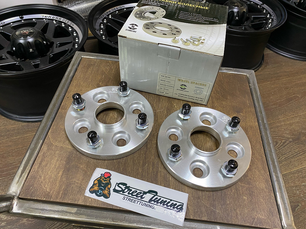 картинка Проставка переходная 15 мм 4x98-4x114.3,ЦО 58.6-54.1 шпилька 12x1.25 от магазина  StreetTuning