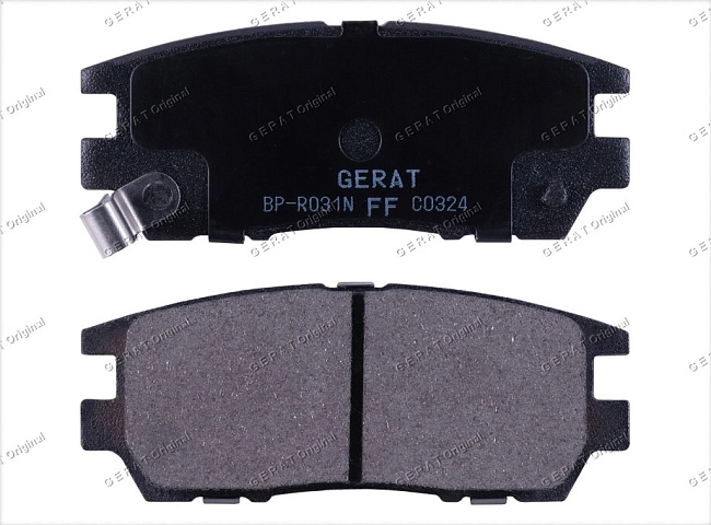 картинка Задние тормозные колодки Gerat BP-R031N (Mitsubishi Delica, L400, Montero, Pajero, Pajero iO, Sigma, Space Gear) магазин  StreetTuning 